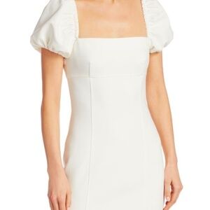 Cinq à Sept Havana Puff-Sleeve Mini Dress